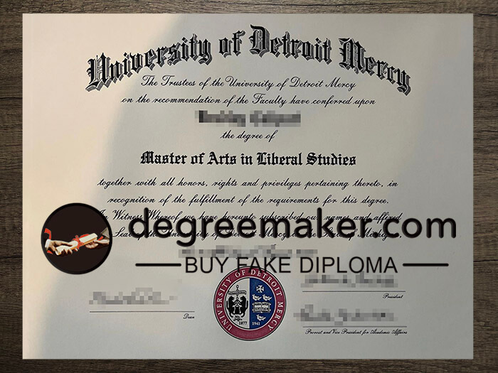 buy fake University of Detroit Mercy degree