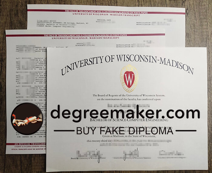 buy fake University of Wisconsin Madison transcript