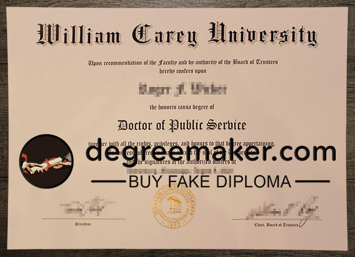 buy fake William Carey University degree