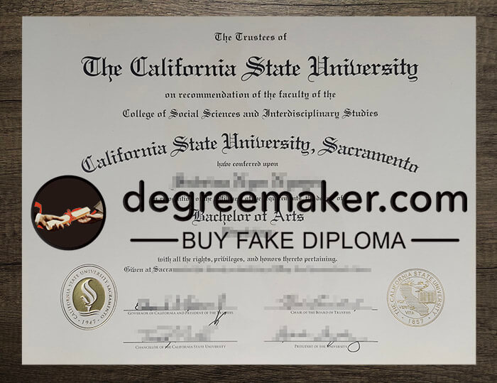 buy fake California State University Sacramento degree