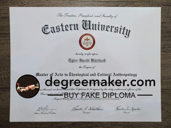 buy fake Eastern University degree