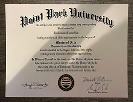 How long to order fake Point Park University degree online？