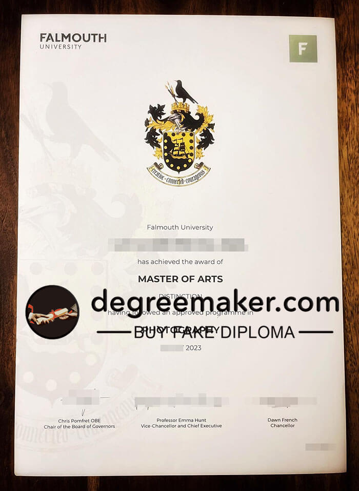 buy fake Falmouth University degree