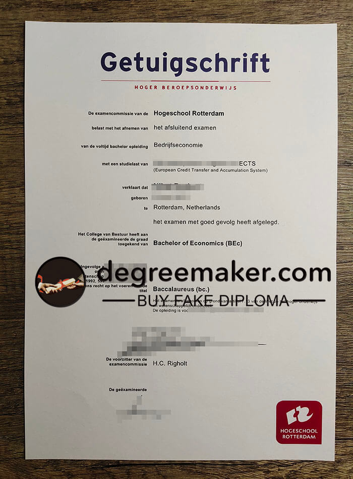 buy fake Hogeschool Rotterdam degree