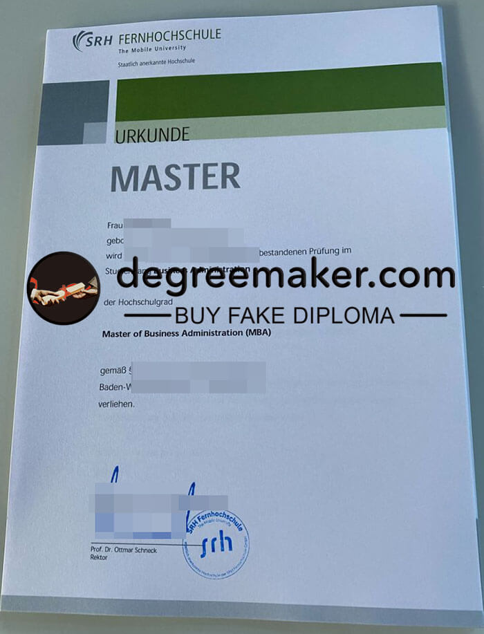 buy fake SRH Fernhochschule degree