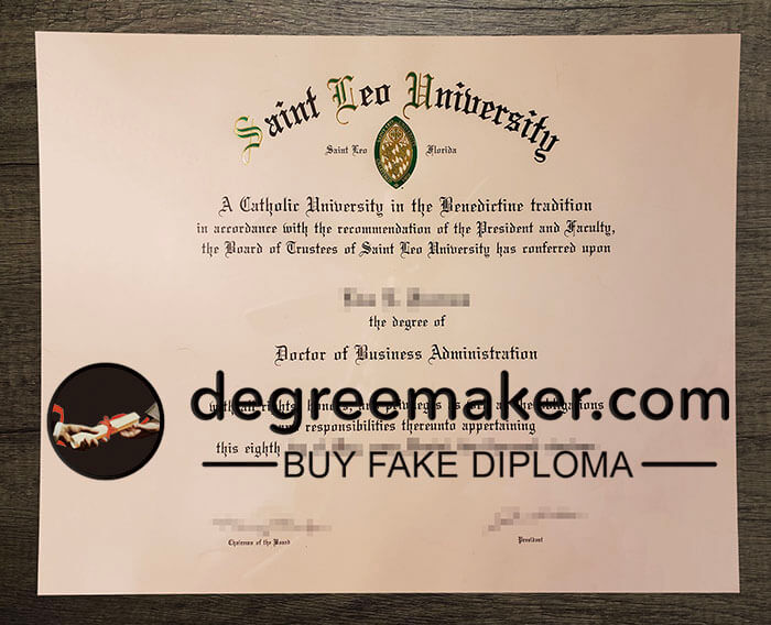 buy fake Saint Leo University degree