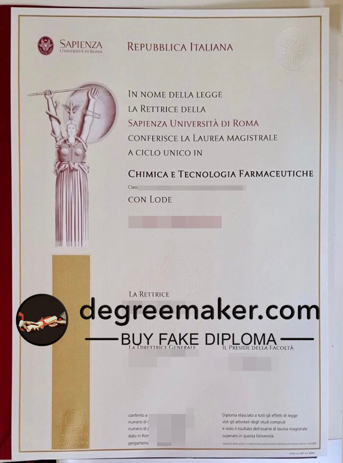 order fake Sapienza University of Rome degree