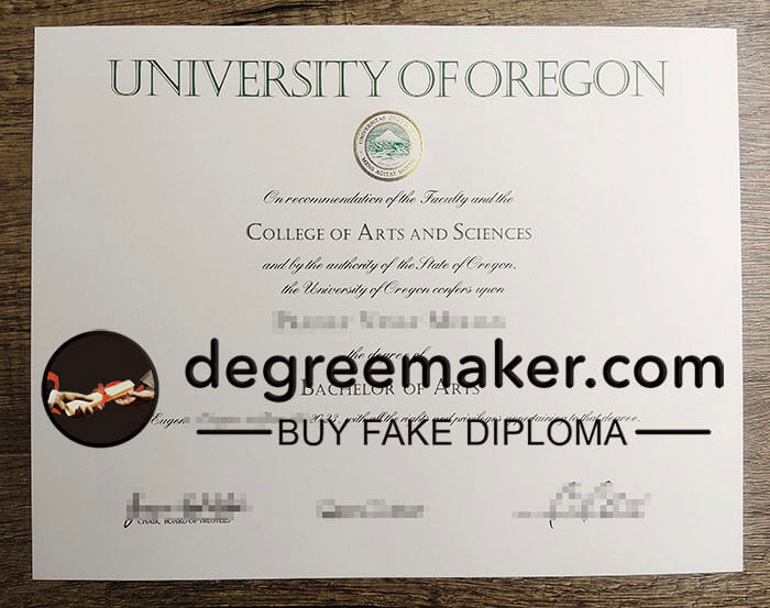 buy fake University of Oregon degree