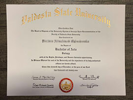 How long to replicate a fake Valdosta State University degree?