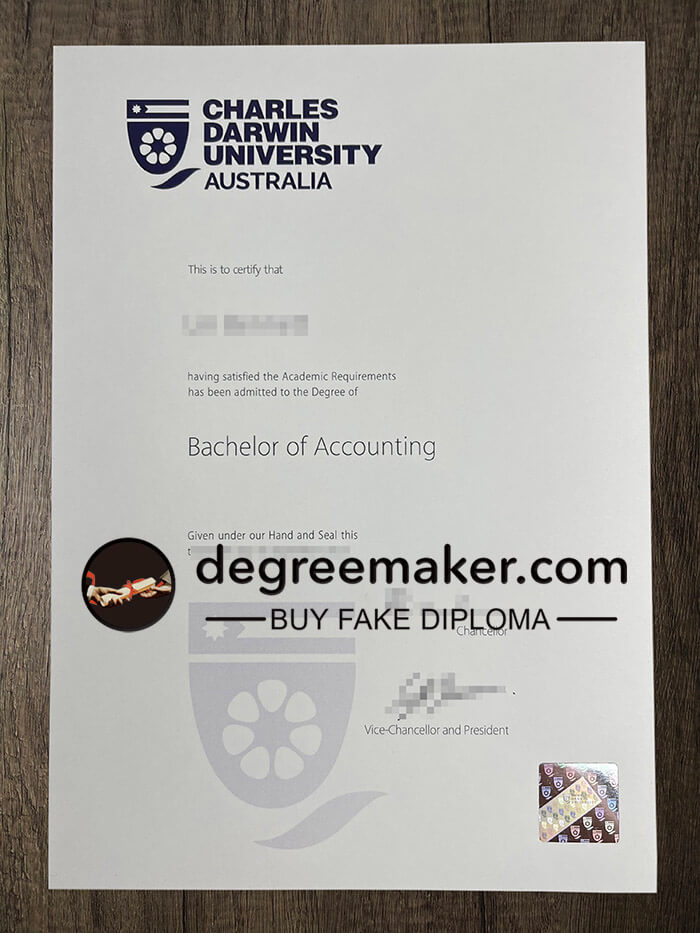 buy fake Charles Darwin University degree