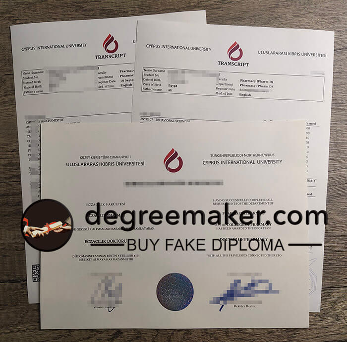 buy fake Cyprus International University degree