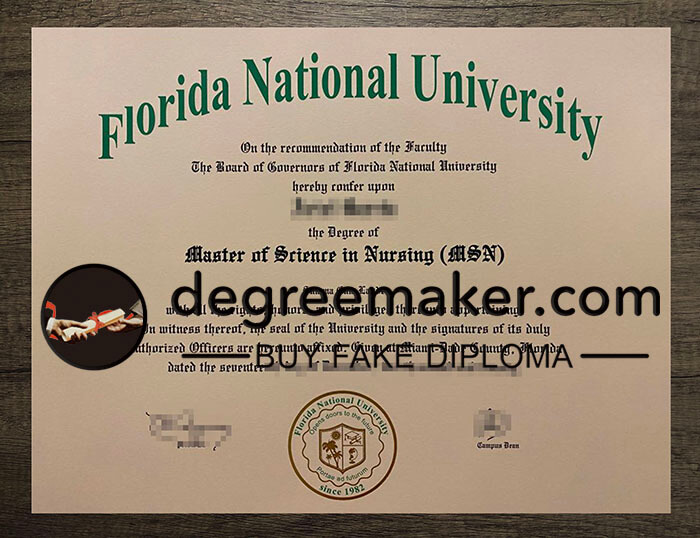 buy fake Florida National University degree