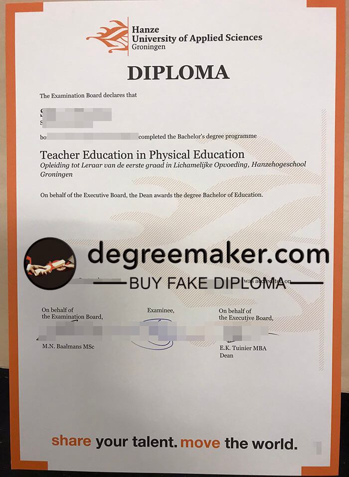 buy fake Hanze University of Applied Science degree