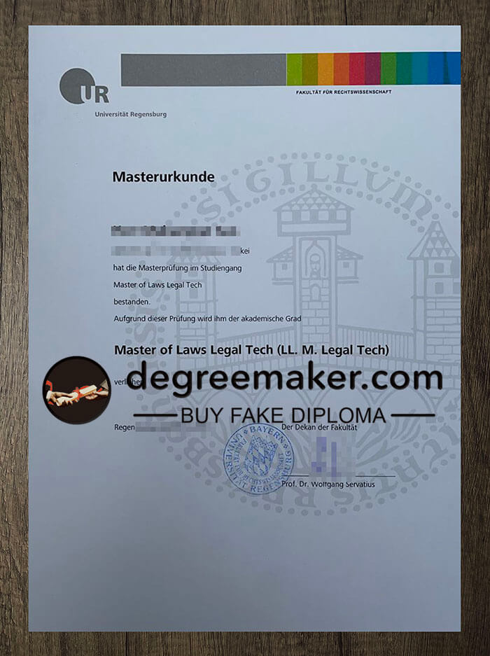 buy fake University of Regensburg degree