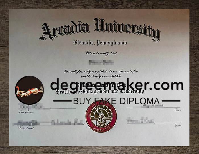 buy fake Arcadia University diploma