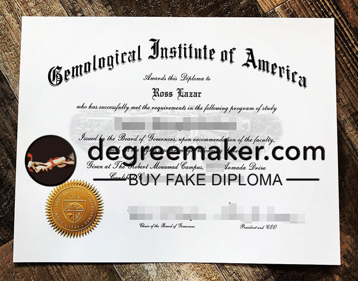 buy fake Gemological Institute of America degree