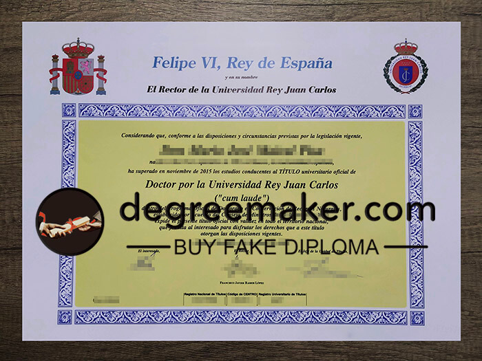 buy fake Universidad Rey Juan Carlos degree