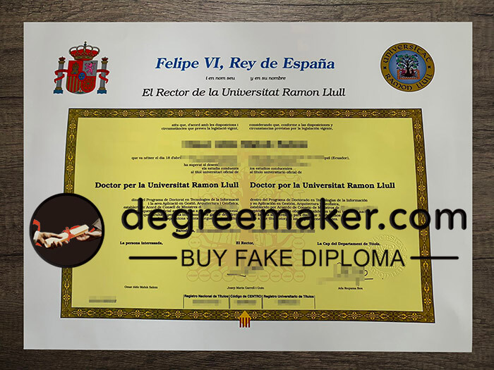 buy fake Universitat Ramon Llull degree