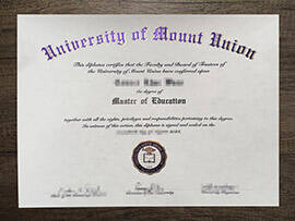 Do you want to get a University of Mount Union diploma quickly?