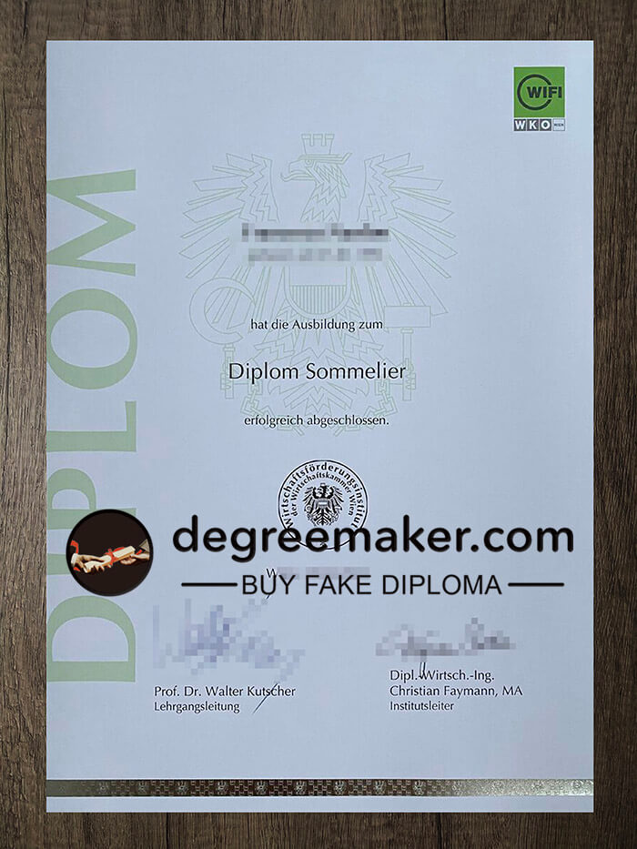 buy Wirtschaftsförderungsinstitut der Wirtschaftskammer Wien diploma