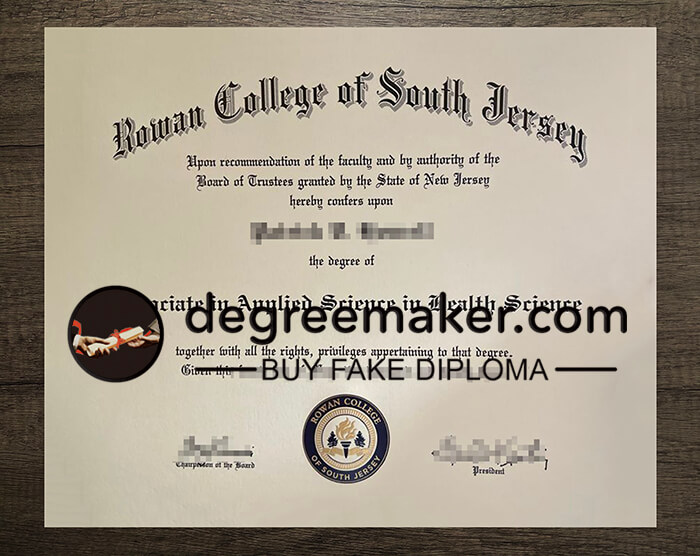 buy fake Rowan College of South Jersey degree