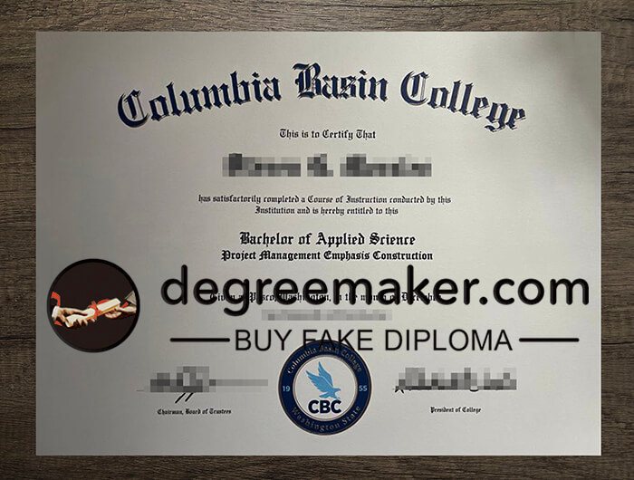 buy fake Columbia Basin College degree