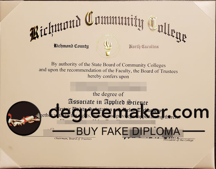 Richmond Community College degree