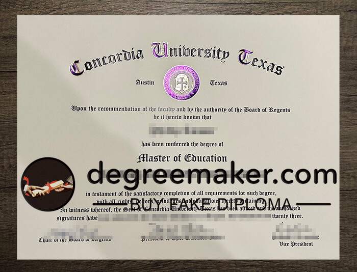 buy Concordia University Texas degree