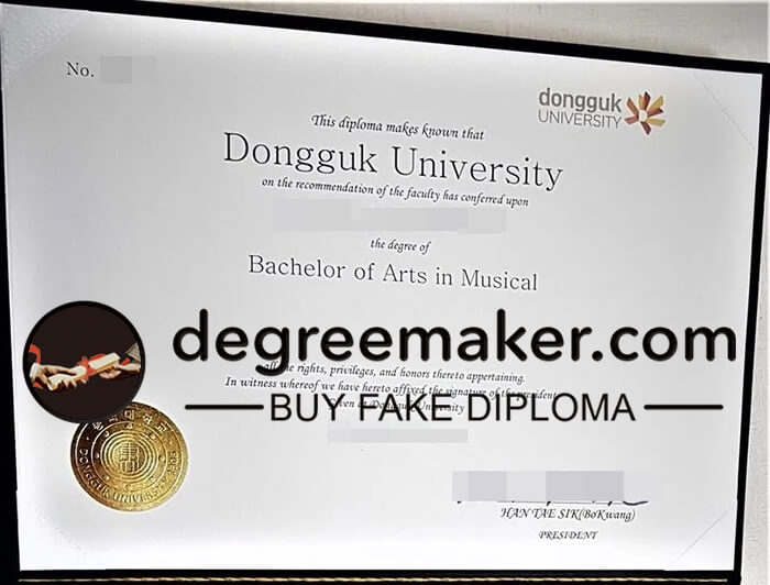 buy fake Dongguk University degree