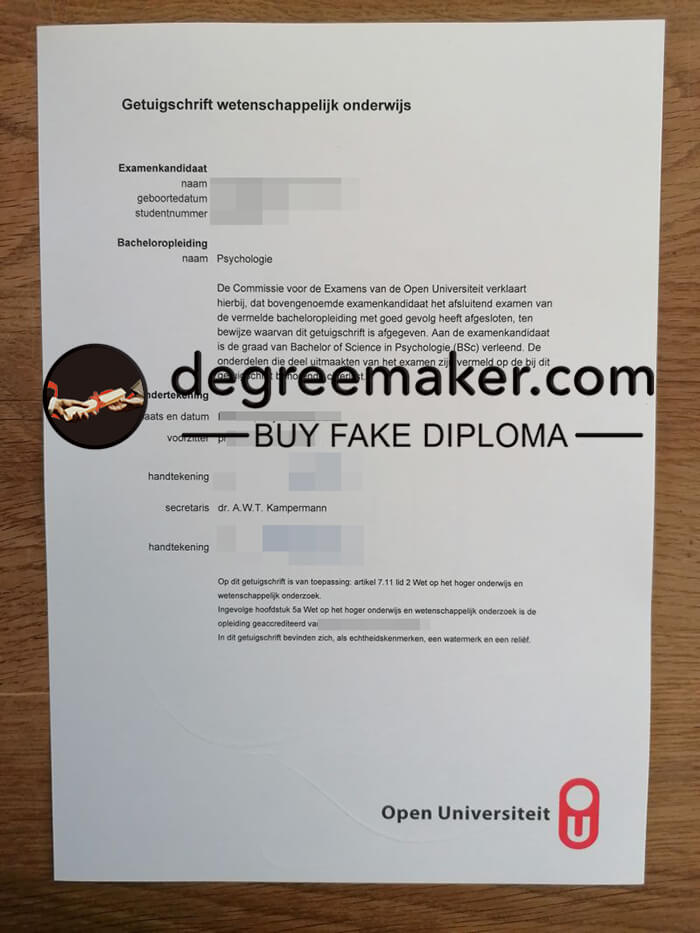 buy Open Universiteti Netherlands degree