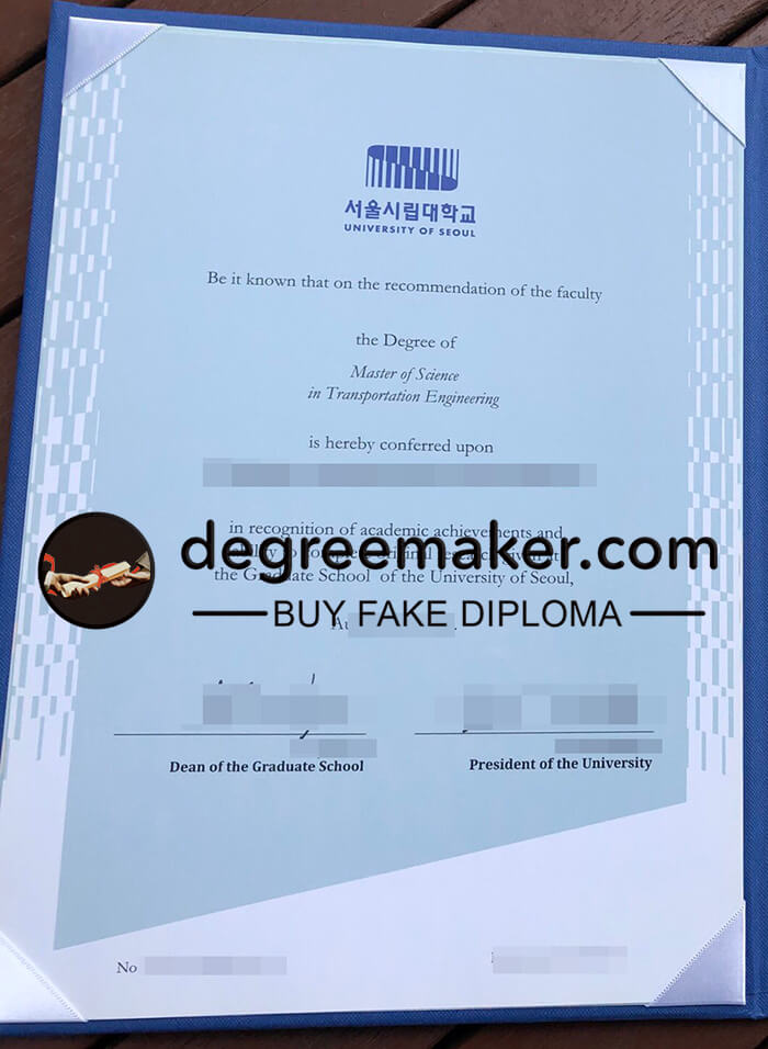 fake University of Seoul degree