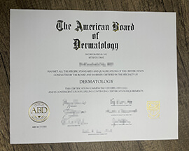 Is it possible to get a American Board of Dermatology certificate?