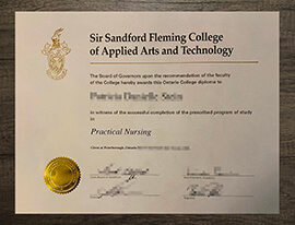 How long replicate a Fleming College degree certificate?