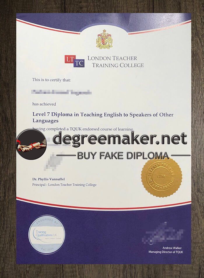 make LTTC Level 7 diploma