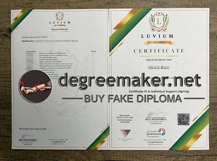 buy Luvium certificate in AUS