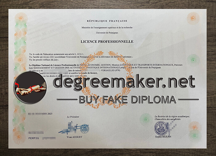 buy University of Perpignan degree