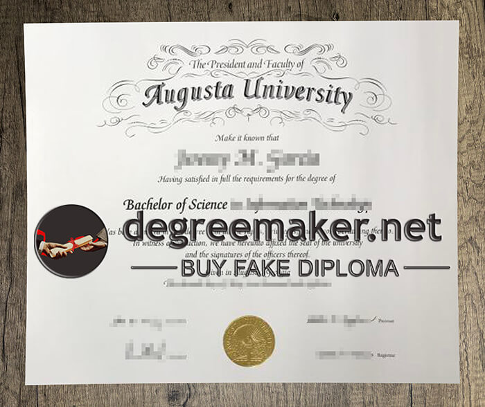 Augusta University diploma