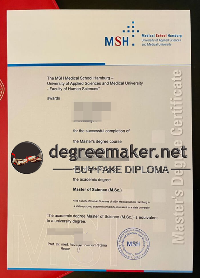 MSH Medical School Hamburg degree