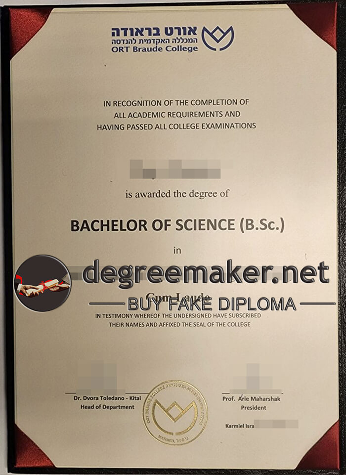 ORT Braude College degree