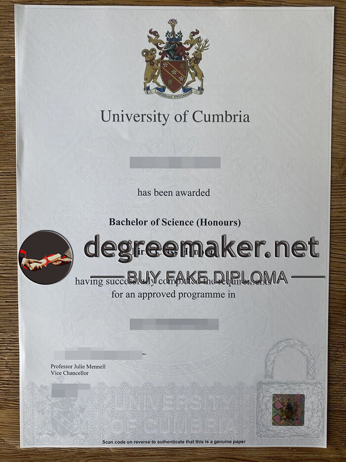 University of Cumbria degree