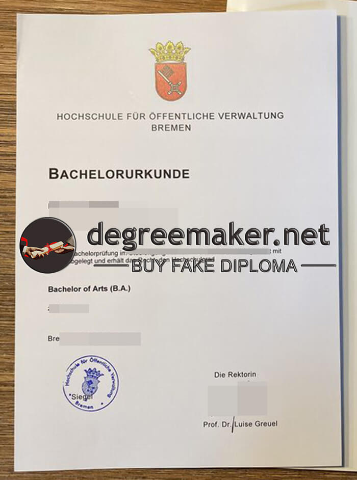 Hochschule für Öffentliche Verwaltung Bremen degree