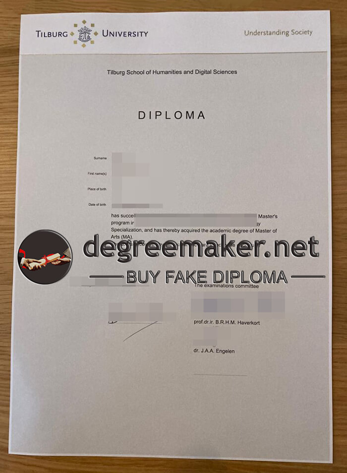 Tilburg University diploma