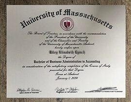 Quality University of Massachusetts Amherst degree for sale.