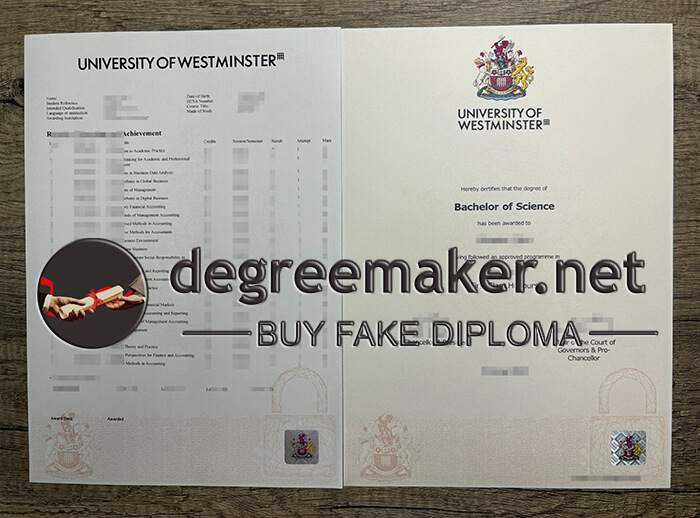 University of Westminster degree