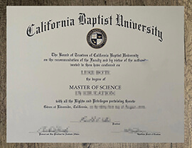 3 ideas to order a California Baptist University degree.