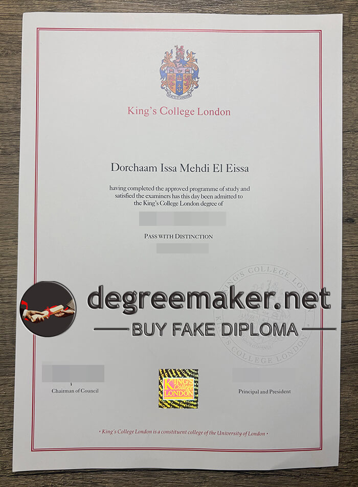 King's College London diploma