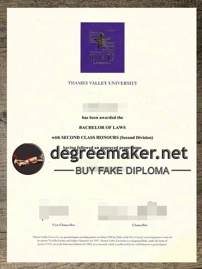 Thames Valley University degree